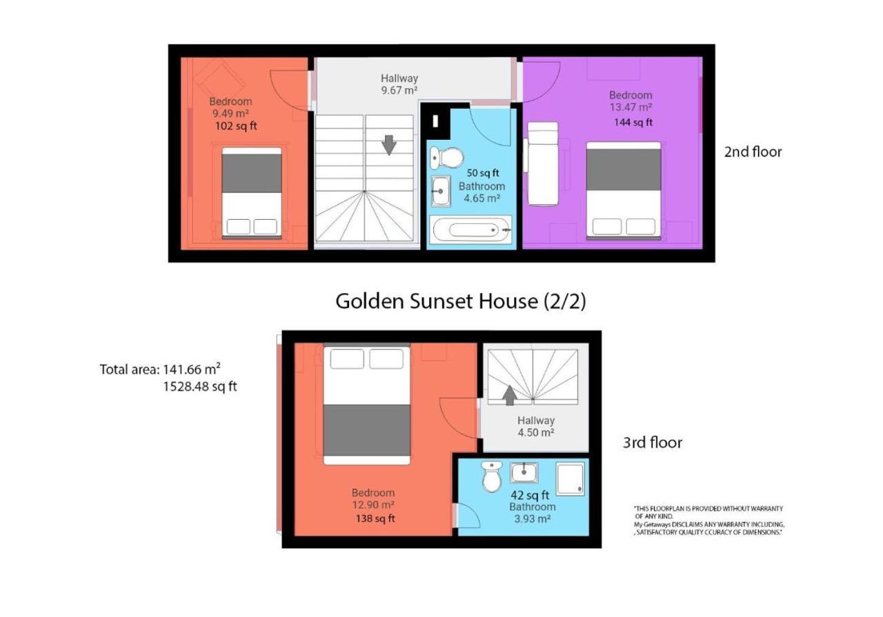 Golden Sunset House With Free Parking By My Getaways Villa Brighton Exterior photo